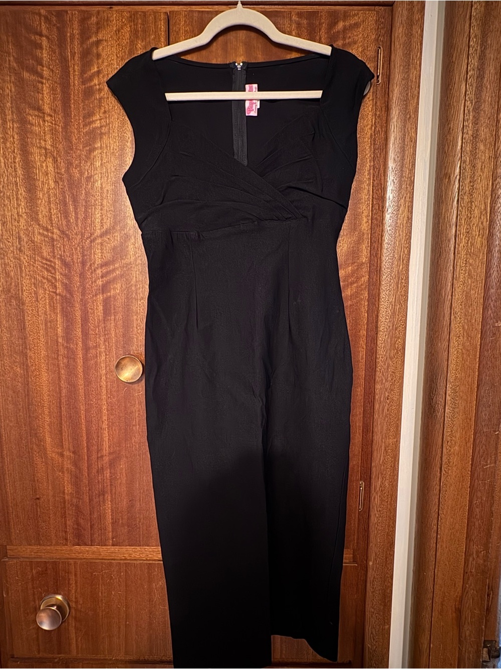 Pinup Couture Black Vintage-Inspired Pencil Midi Dress